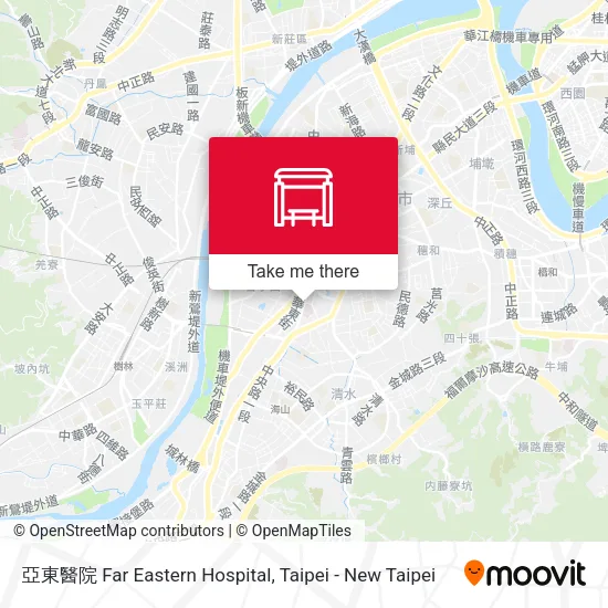 亞東醫院 Far Eastern Hospital map