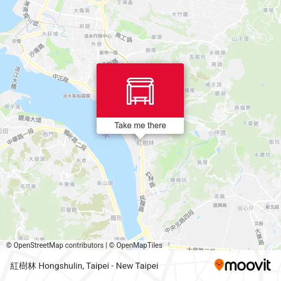 紅樹林 Hongshulin map