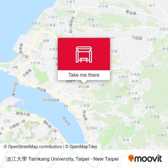 淡江大學 Tamkang University地圖