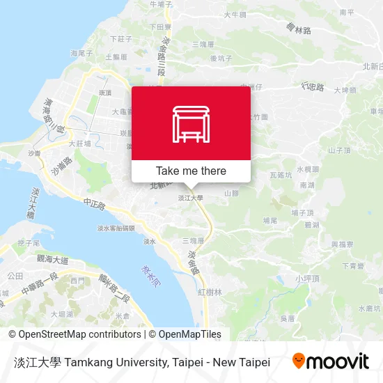 淡江大學 Tamkang University地圖