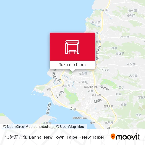 淡海新市鎮 Danhai New Town map