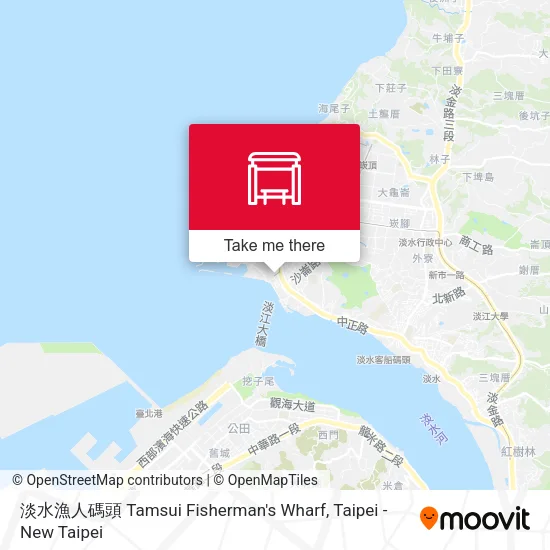 淡水漁人碼頭 Tamsui Fisherman's Wharf map