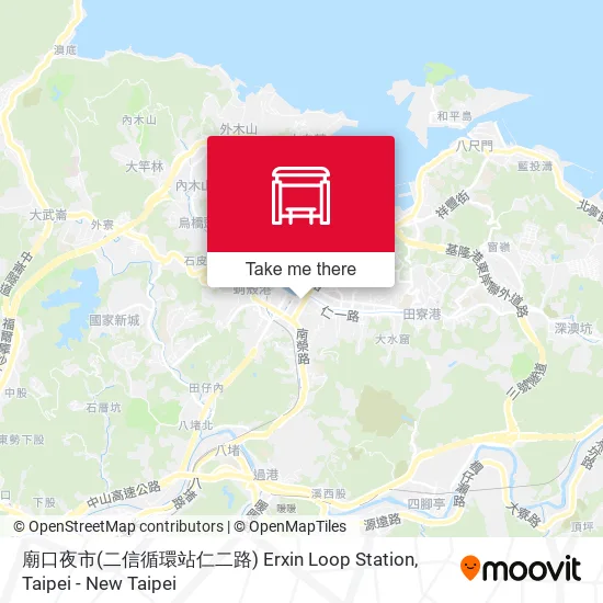 廟口夜市(二信循環站仁二路) Erxin Loop Station地圖