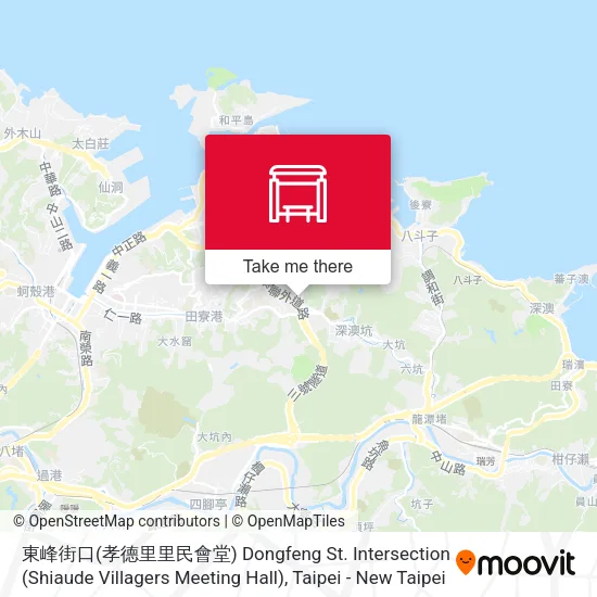 東峰街口(孝德里里民會堂) Dongfeng St. Intersection (Shiaude Villagers Meeting Hall)地圖