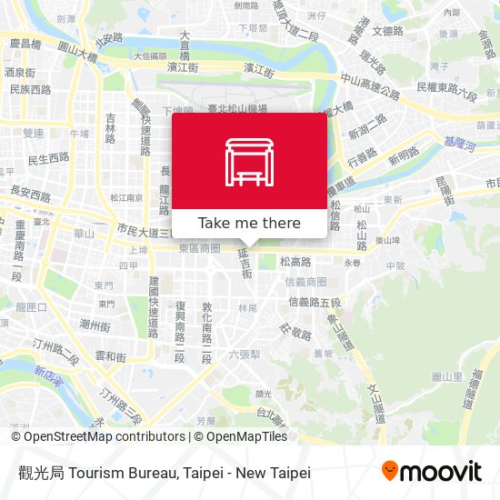 觀光局 Tourism Bureau map