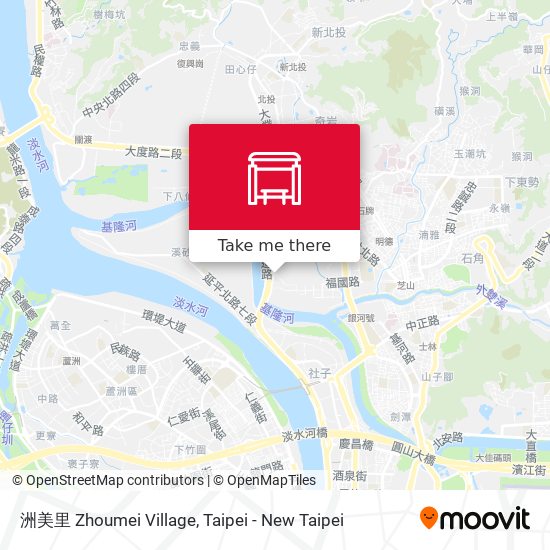 洲美里 Zhoumei Village map