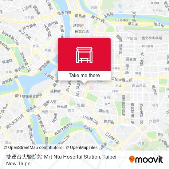 捷運台大醫院站 Mrt Ntu Hospital Station map