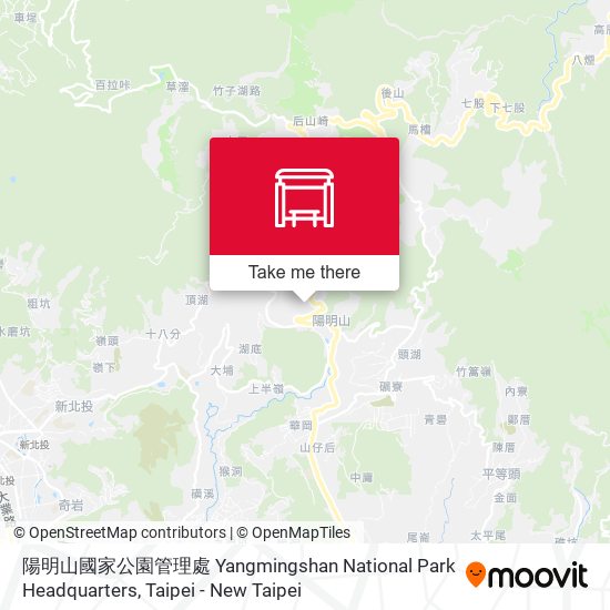 陽明山國家公園管理處 Yangmingshan National Park Headquarters地圖