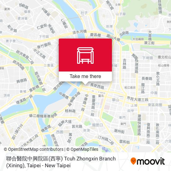 聯合醫院中興院區(西寧) Tcuh Zhongxin Branch (Xining)地圖