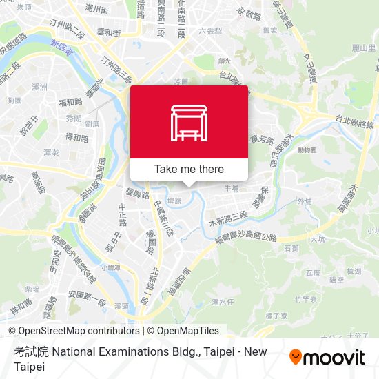 考試院 National Examinations Bldg. map