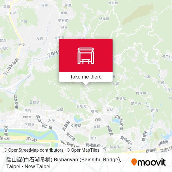 碧山巖(白石湖吊橋) Bishanyan (Baishihu Bridge) map