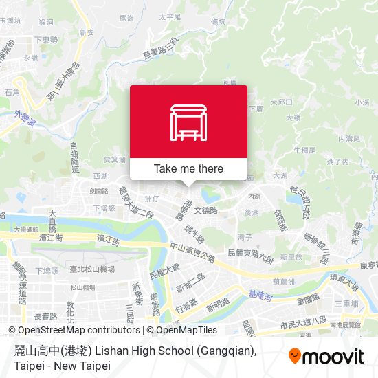 麗山高中(港墘) Lishan High School (Gangqian) map