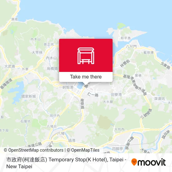 市政府(柯達飯店) Temporary Stop(K Hotel) map