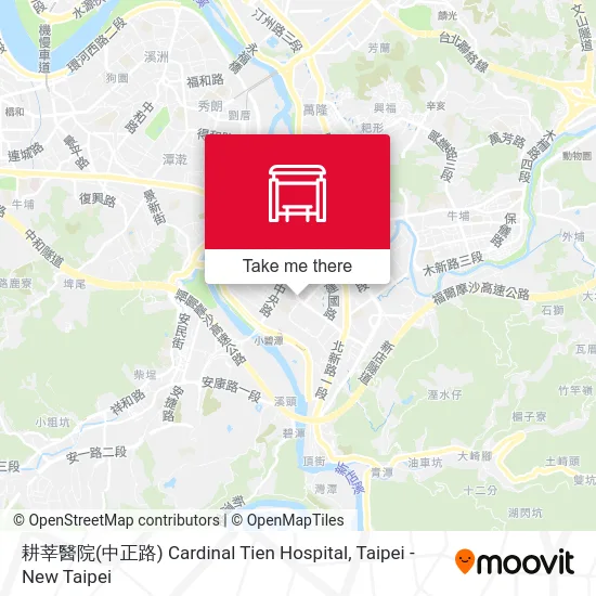 耕莘醫院(中正路) Cardinal Tien Hospital map