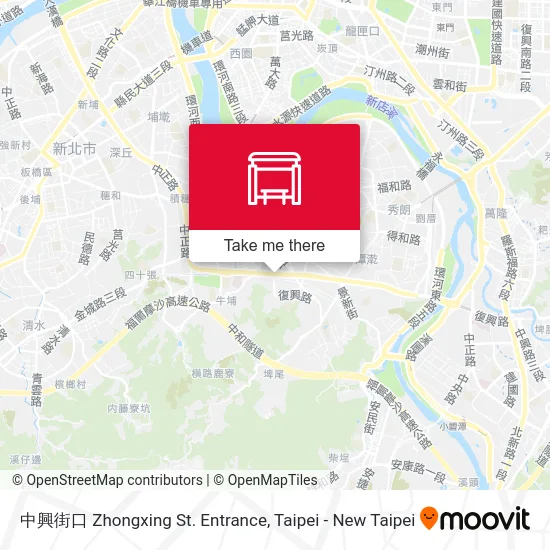 中興街口 Zhongxing St. Entrance map