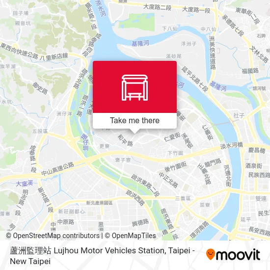 蘆洲監理站 Lujhou Motor Vehicles Station map