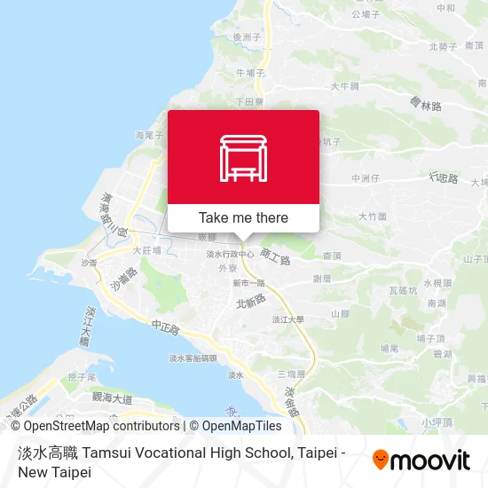 淡水高職 Tamsui Vocational High School map