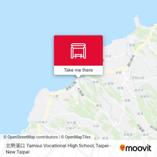北勢溪口 Tamsui Vocational High School map