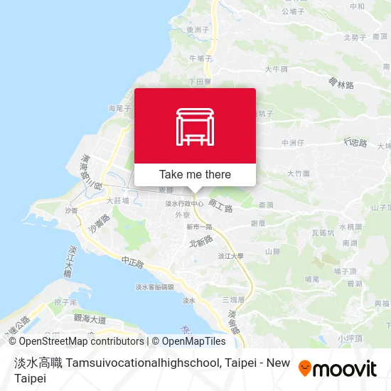 淡水高職 Tamsuivocationalhighschool map