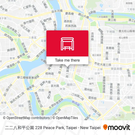二二八和平公園 228 Peace Park map