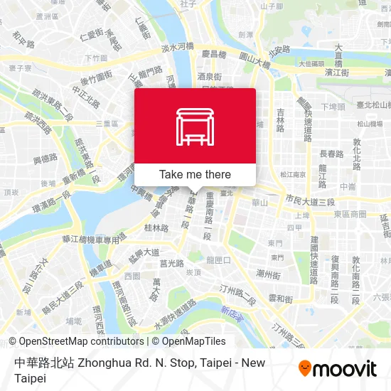 中華路北站 Zhonghua Rd. N. Stop map
