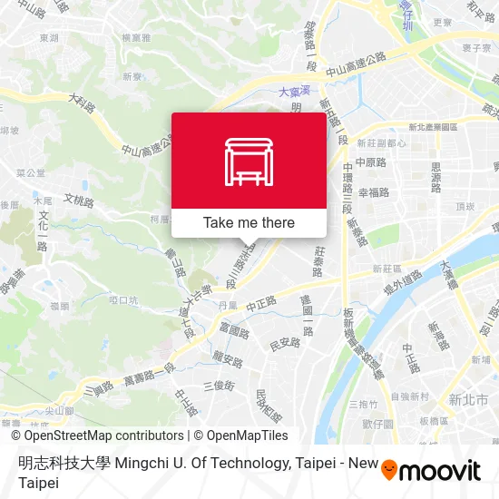 明志科技大學 Mingchi U. Of Technology map