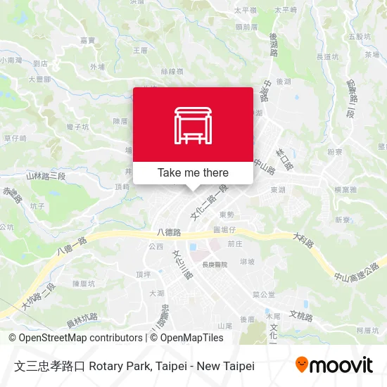 文三忠孝路口 Rotary Park map