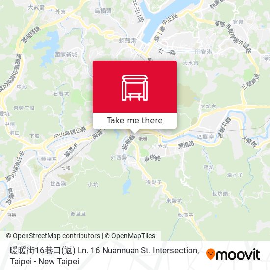 暖暖街16巷口(返) Ln. 16 Nuannuan St. Intersection地圖