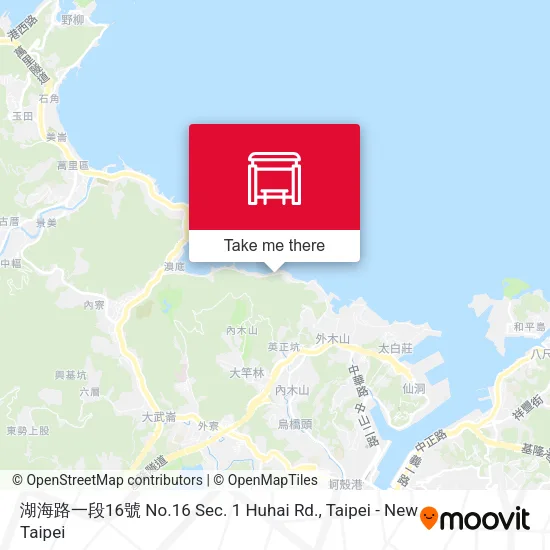 湖海路一段16號 No.16 Sec. 1 Huhai Rd. map