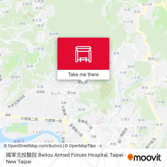 國軍北投醫院 Beitou Armed Forces Hospital地圖