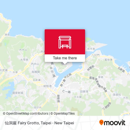 仙洞巖 Fairy Grotto map