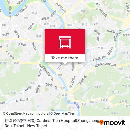 耕莘醫院(中正路) Cardinal Tien Hospital(Zhongzheng Rd.) map