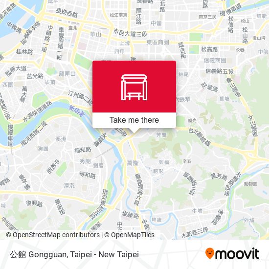 公館 Gongguan map