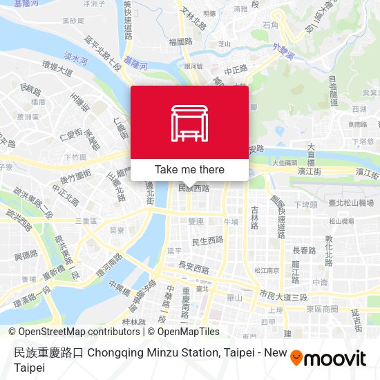 民族重慶路口 Chongqing Minzu Station map