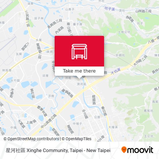 星河社區 Xinghe Community map