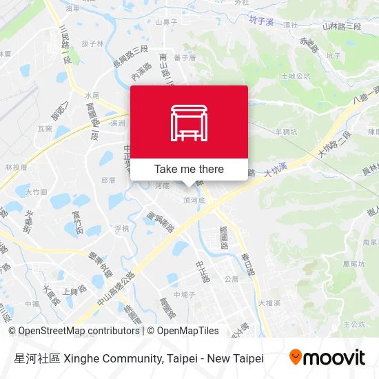 星河社區 Xinghe Community map
