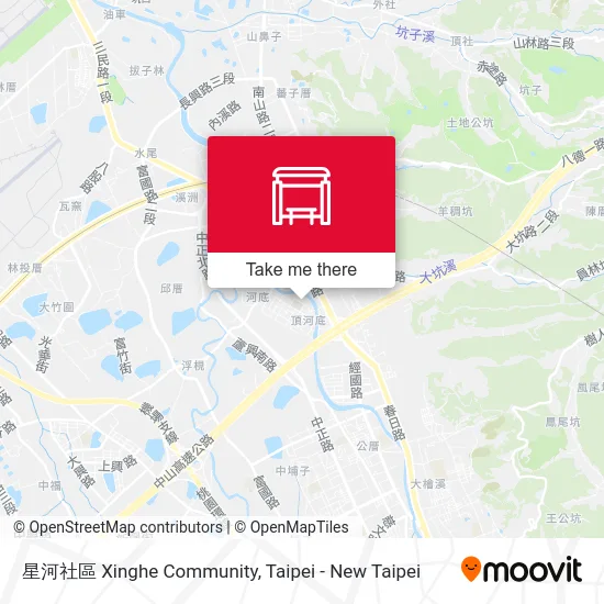 星河社區 Xinghe Community map