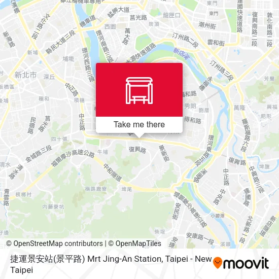 捷運景安站(景平路) Mrt Jing-An Station map
