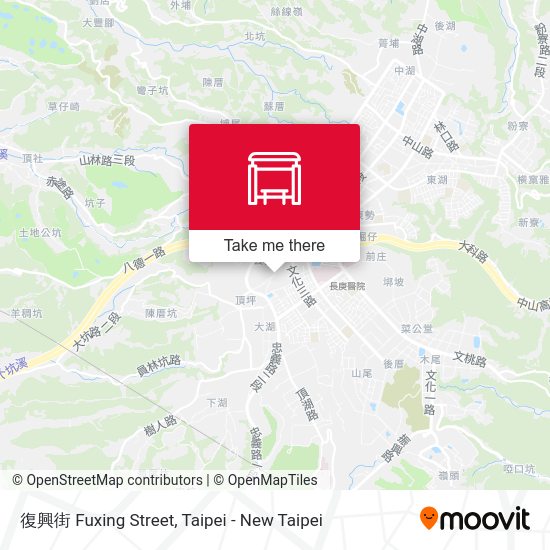 復興街 Fuxing Street map