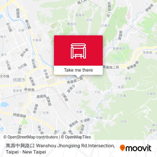 萬壽中興路口 Wanshou Jhongsing Rd.Intersection map