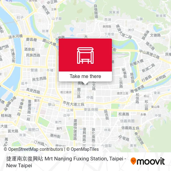 捷運南京復興站 Mrt Nanjing Fuxing Station map
