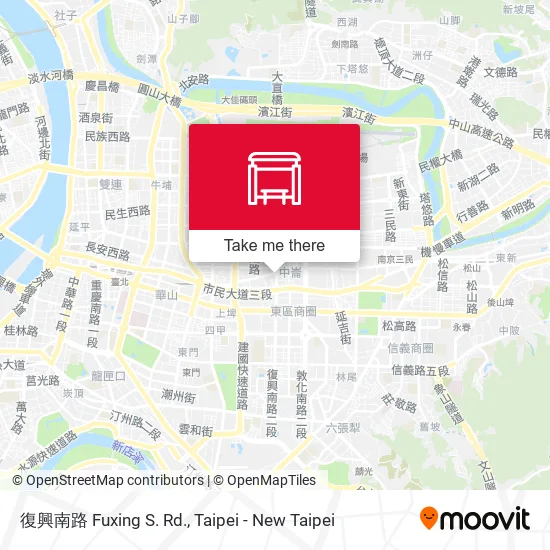 復興南路 Fuxing S. Rd. map