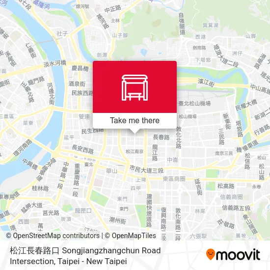 松江長春路口 Songjiangzhangchun Road Intersection地圖
