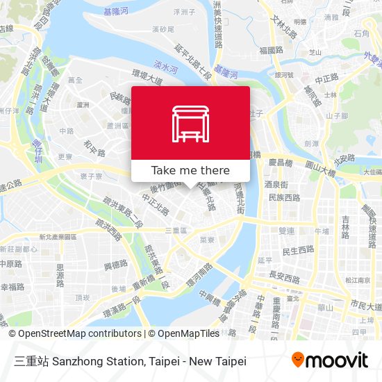 三重站 Sanzhong Station map