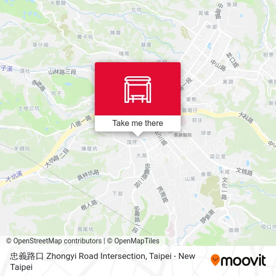 忠義路口 Zhongyi Road Intersection map