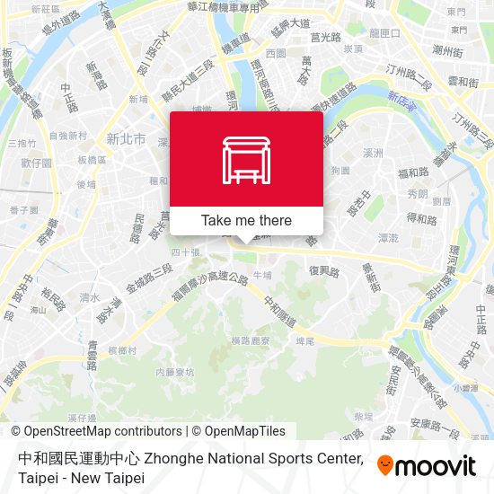 中和國民運動中心 Zhonghe National Sports Center地圖
