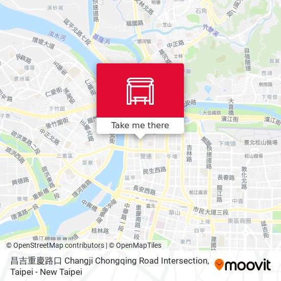 昌吉重慶路口 Changji Chongqing Road Intersection map