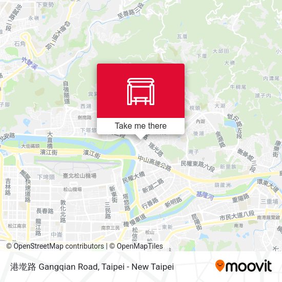 港墘路 Gangqian Road map