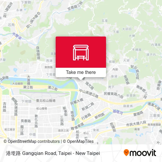 港墘路 Gangqian Road map