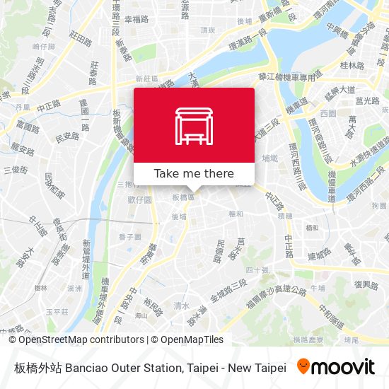 板橋外站 Banciao Outer Station map